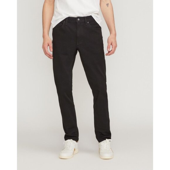 Everlane Uniform Mens Slim 4-Way Stretch Organic Performance Jean Black 38x30